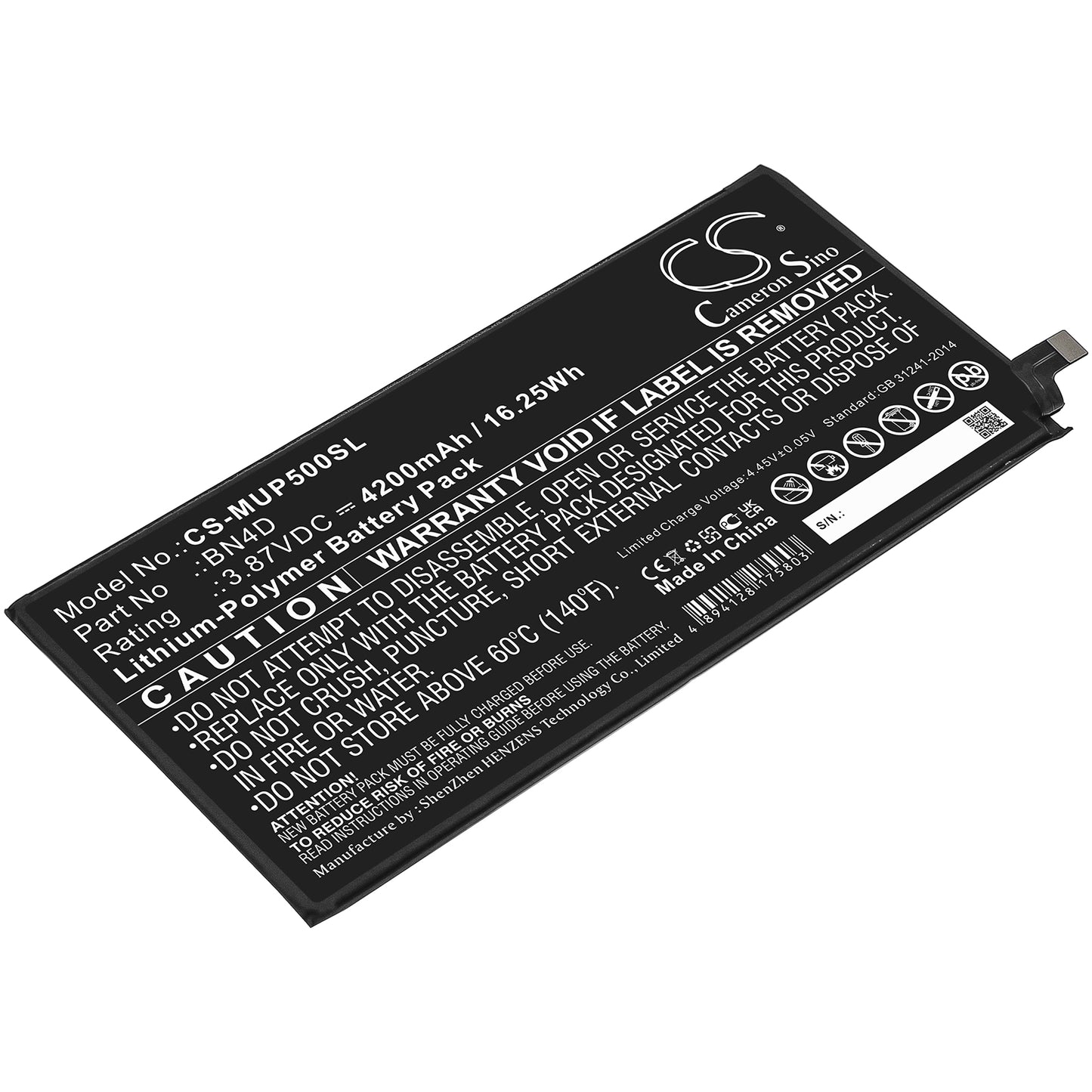 CS-MUP500SL Replacement Battery – Compatible with Mi Pad 5 Pro, MI Pad 5 Pro 5G, Pad 5 Pro, Pad 5 Pro 5G