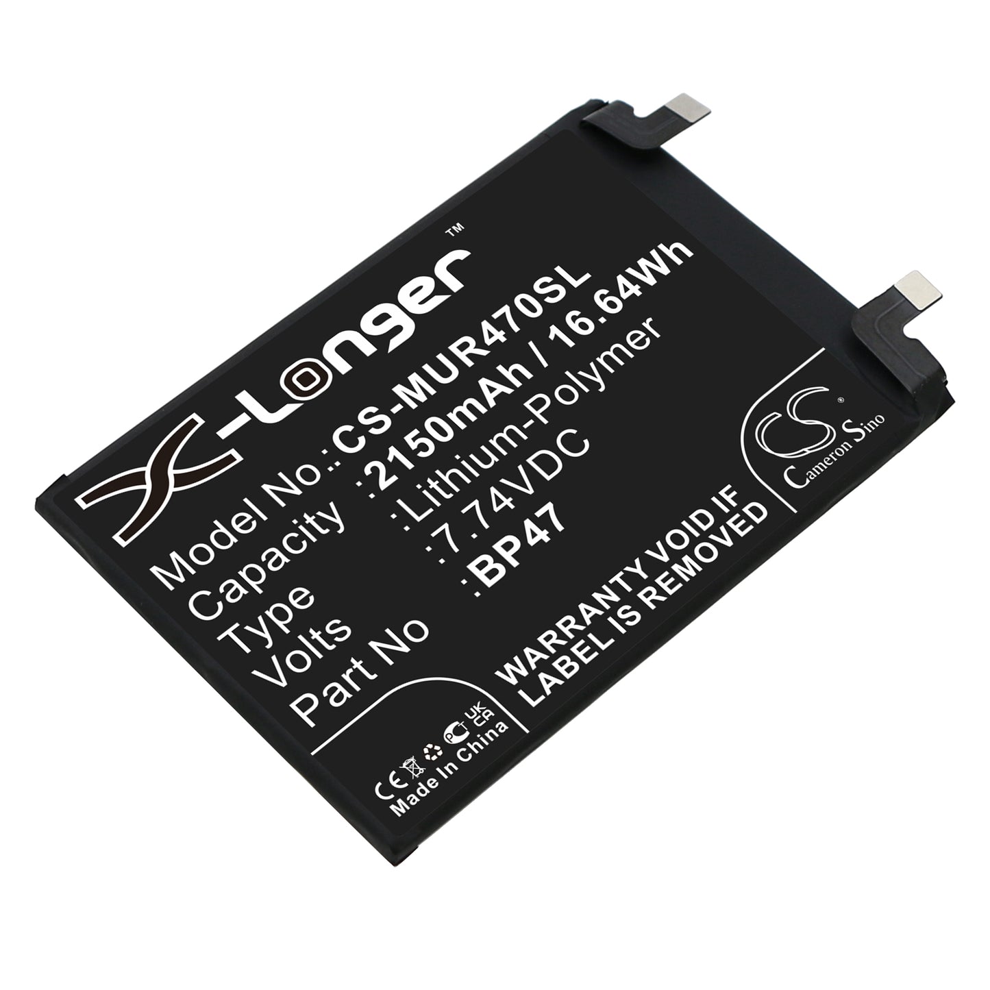 CS-MUR470SL Replacement Battery – Compatible with 21091116UC, 21091116UG, 21091116UI, Note 11 Pro Plus, Note 11 Pro+, Note 11 Pro+ 5G, Note 11i Hypercharge 5G Standa
