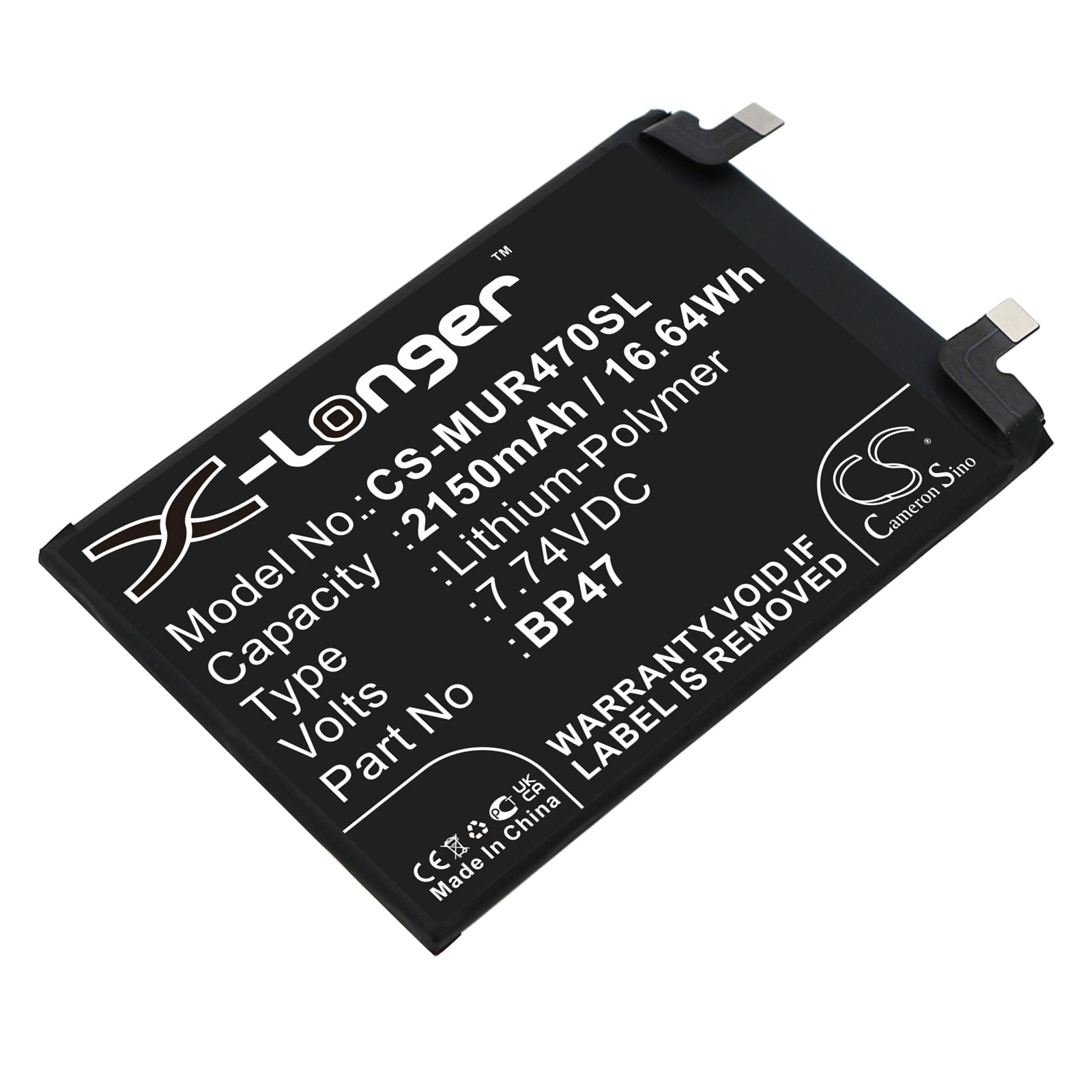 CS-MUR470SL Replacement Battery – Compatible with 21091116UC, 21091116UG, 21091116UI, Note 11 Pro Plus, Note 11 Pro+, Note 11 Pro+ 5G, Note 11i Hypercharge 5G Standa