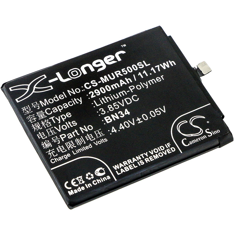 3.85V 2900mAh/11.17Wh Li-Polymer Mobile/SmartPhone Battery for Redmi