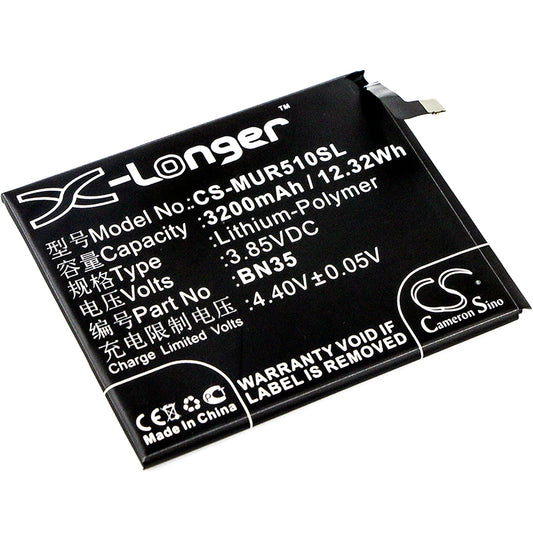 3.85V 3200mAh/12.32Wh Li-Polymer Mobile/SmartPhone Battery for Redmi