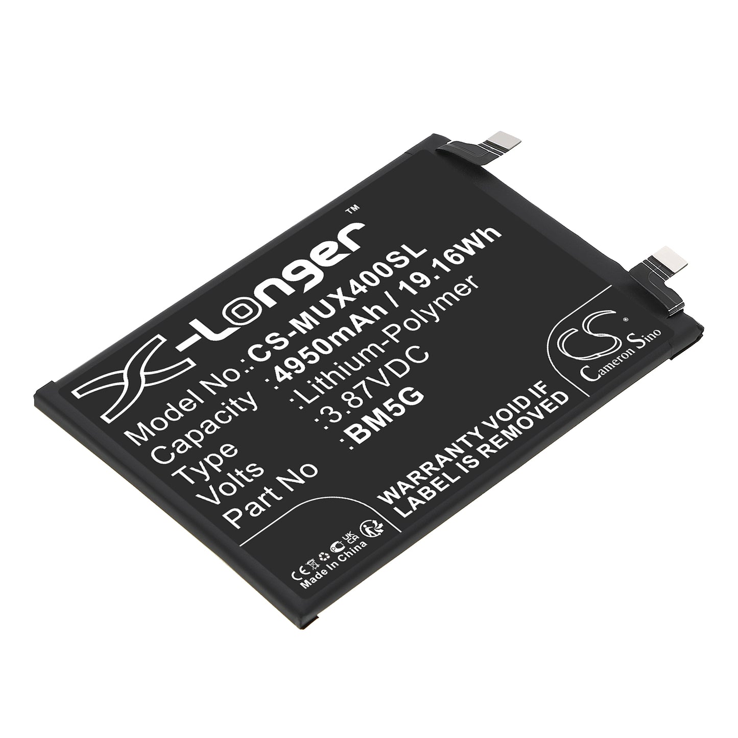 CS-MUX400SL Replacement Battery – Compatible with K50i, Note 11T Pro