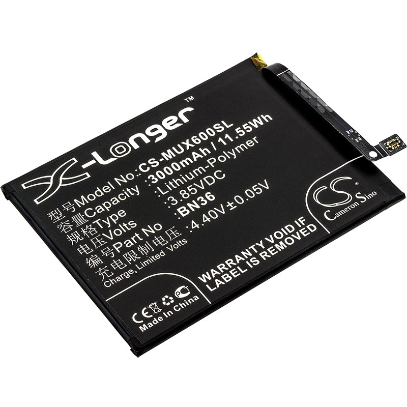 3.85V 3000mAh/11.55Wh Li-Polymer Mobile/SmartPhone Battery for Xiaomi