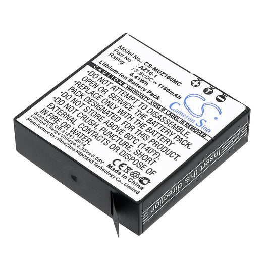3.8V 1160mAh/4.41Wh Li-ion Camera Battery for Xiaomi