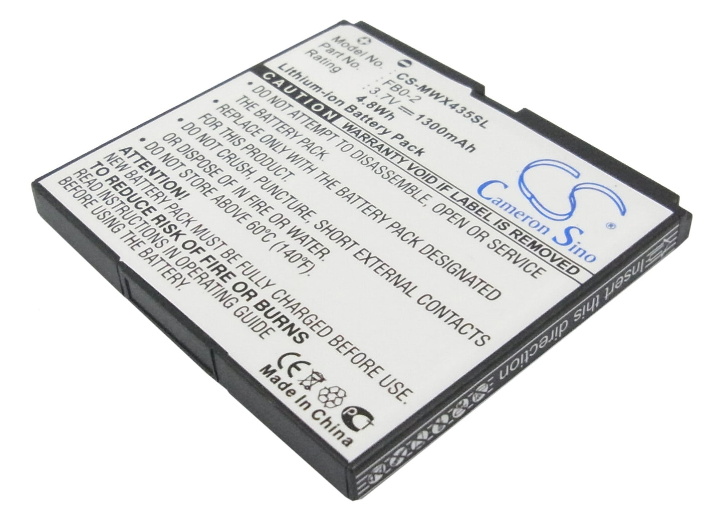 3.7V 1300mAh Li-ion Mobile/SmartPhone Battery for Motorola