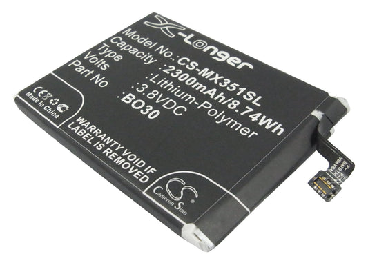 3.8V 2300mAh/8.74Wh Li-Polymer Mobile/SmartPhone Battery for Meizu