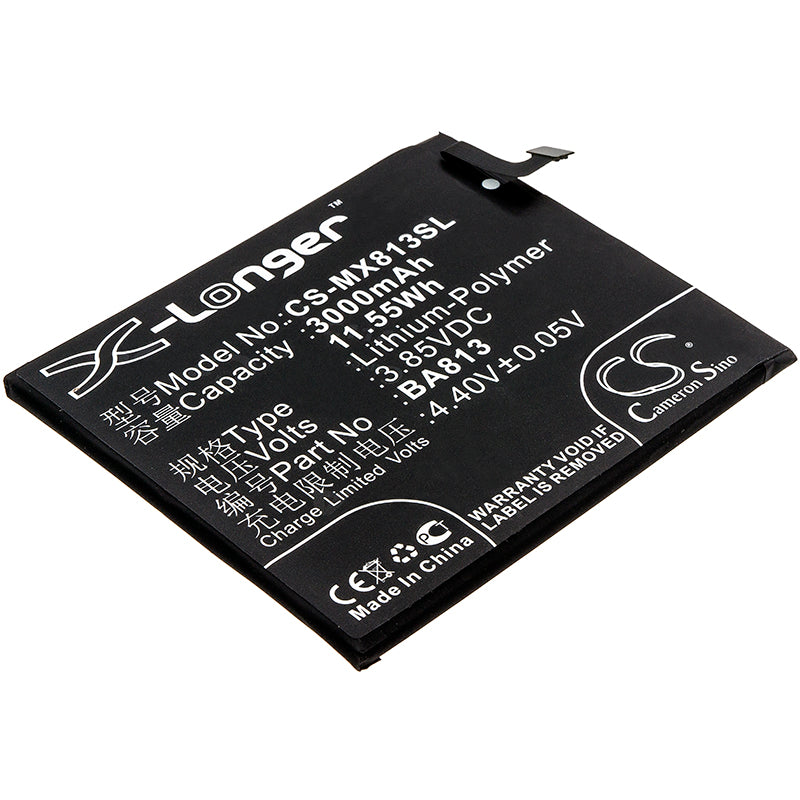 3.85V 3000mAh/11.55Wh Li-Polymer Mobile/SmartPhone Battery for Meizu