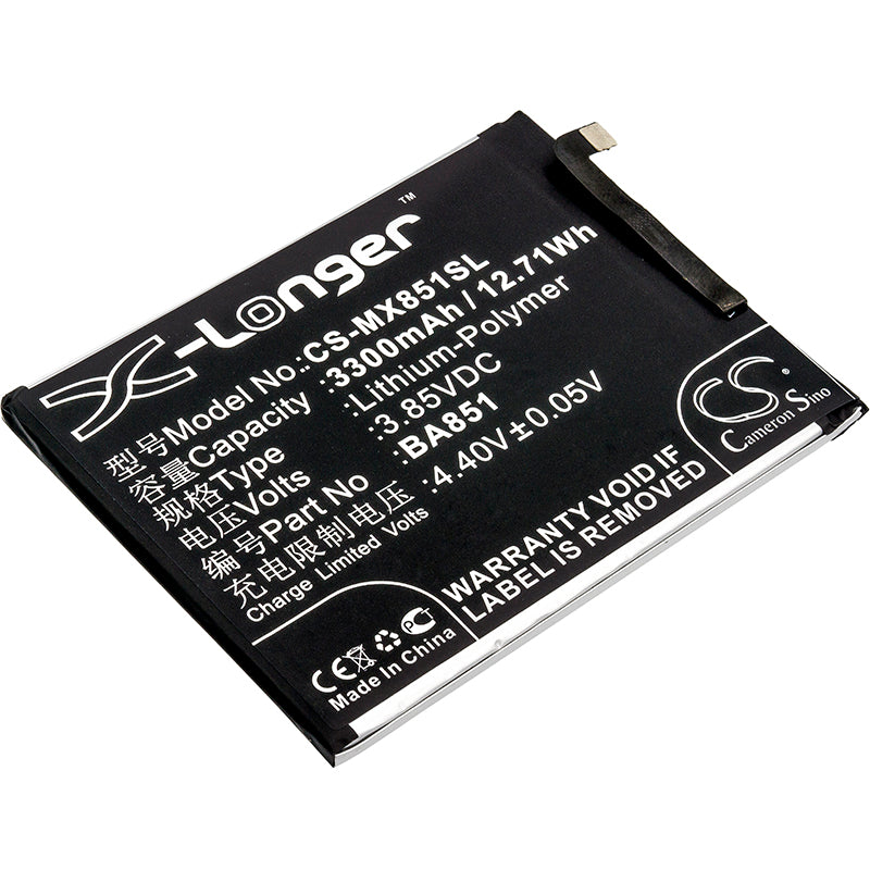 3.85V 3300mAh/12.71Wh Li-Polymer Mobile/SmartPhone Battery for Meizu