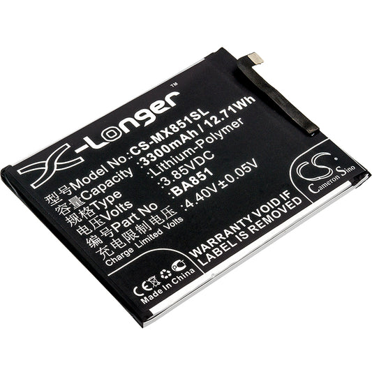 3.85V 3300mAh/12.71Wh Li-Polymer Mobile/SmartPhone Battery for Meizu
