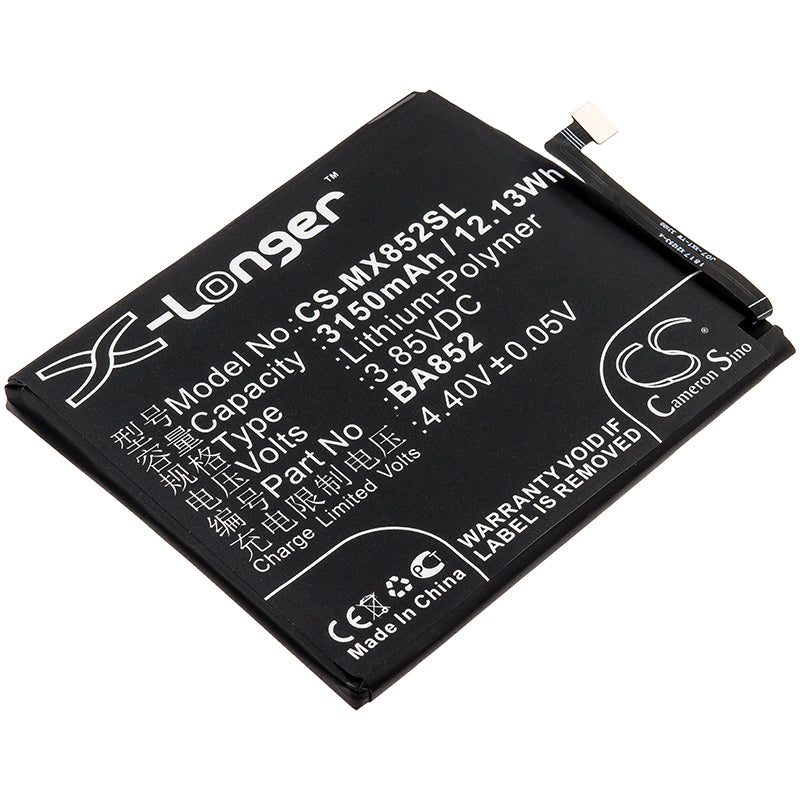 CS-MX852SL Replacement Battery – Compatible with 16 Global, 16 Global Dual SIM, 16X, M1872, M1872H, M1872Q, X8, X8 Standard Edition, X8 Standard Edition Dual SIM T