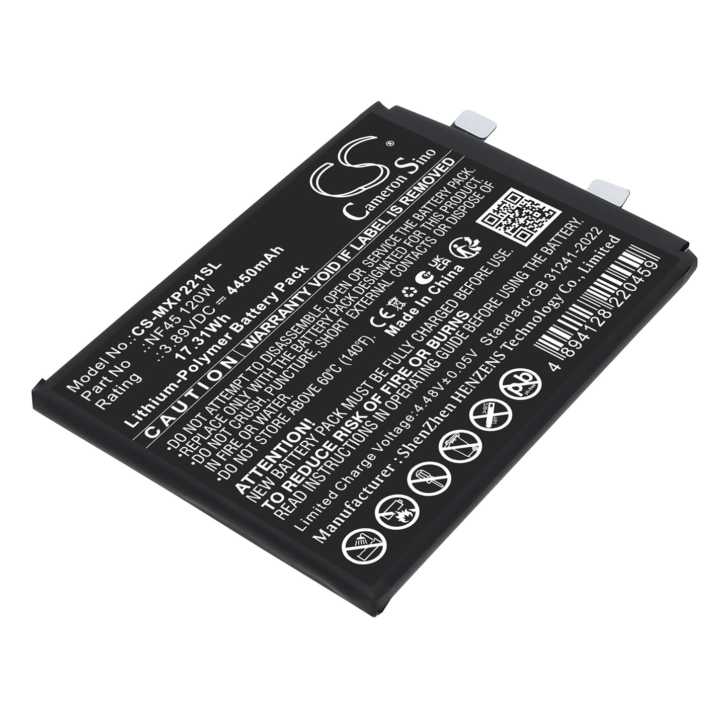 CS-MXP221SL Replacement Battery – Compatible with Edge 30 Ultra (120W), Moto X30 Pro (120W), XT-2201 (120W), XT2241-1 (120W)