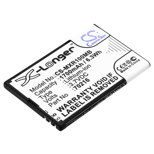 3.7V 1700mAh/6.29Wh Li-ion BabyPhone Battery for MOBI