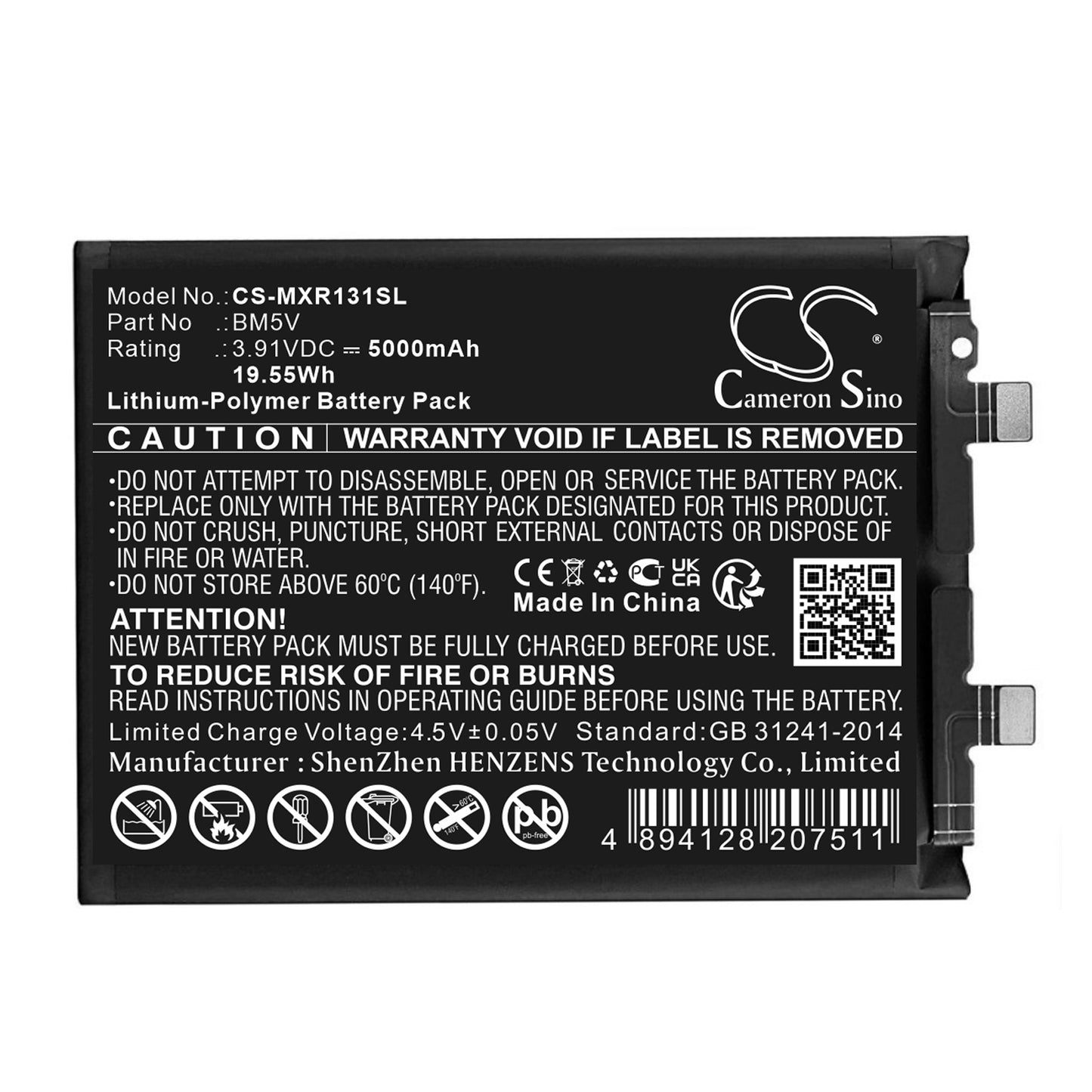CS-MXR131SL Replacement Battery – Compatible with Note 13 Pro