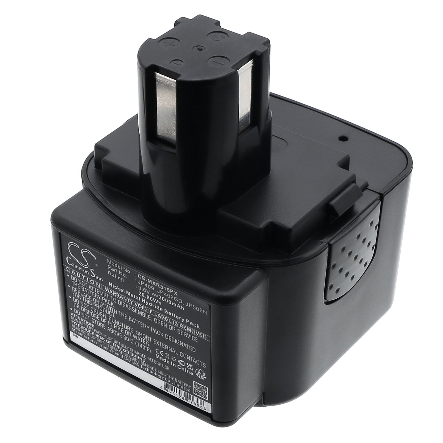 9.6V 3000mAh/28.80Wh Ni-MH Power Tools Battery for Max Rebar