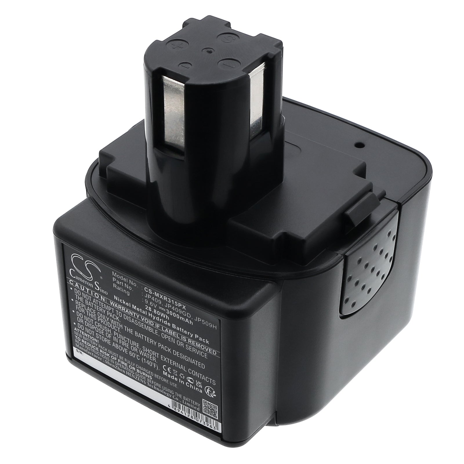 9.6V 3000mAh/28.80Wh Ni-MH Power Tools Battery for Max Rebar