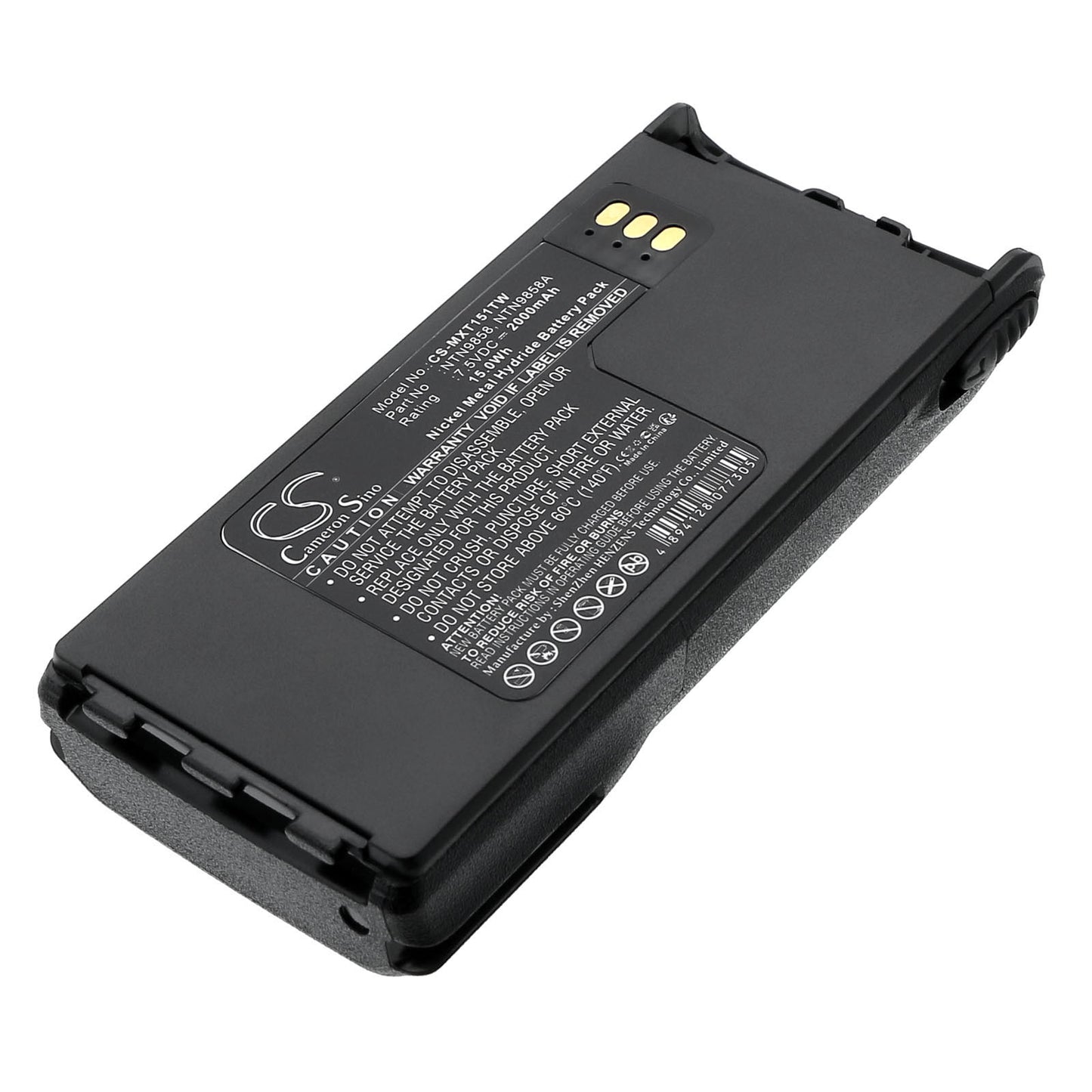 7.5V 2000mAh/15.00Wh Ni-MH Two-Way Radio Battery for Motorola