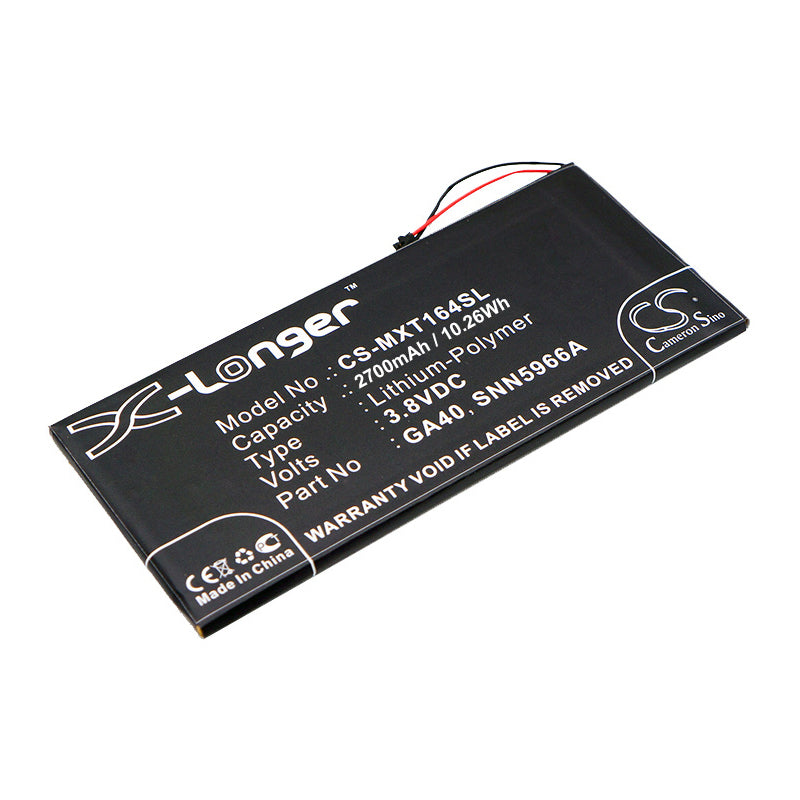 3.8V 2700mAh/10.26Wh Li-Polymer Mobile/SmartPhone Battery for Motorola