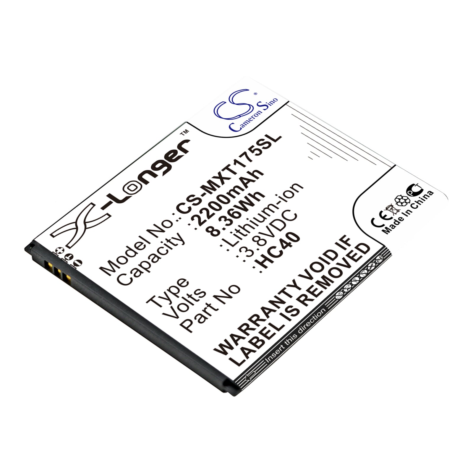 3.8V 2200mAh/8.36Wh Li-ion Mobile/SmartPhone Battery for Motorola