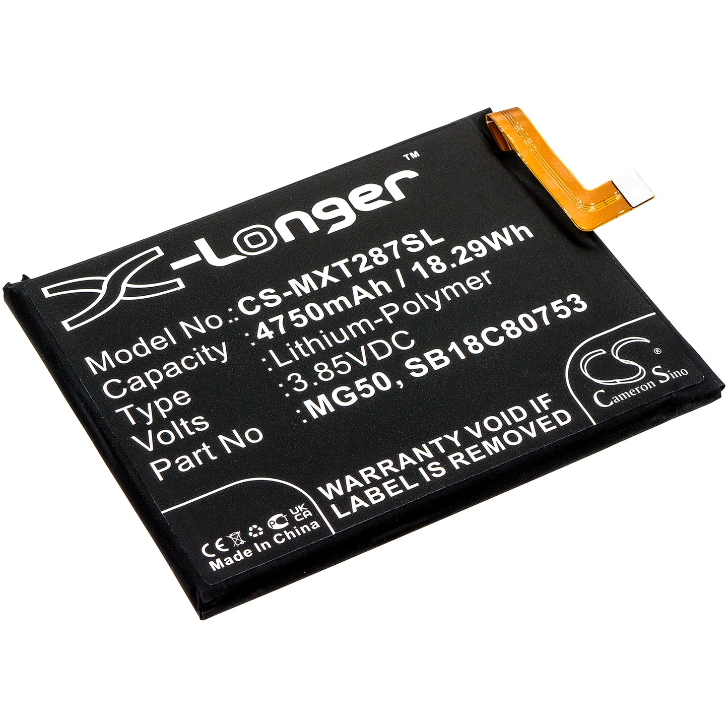 CS-MXT287SL Replacement Battery – Compatible with Moto G9 Plus, XT2087-1, XT2087-2