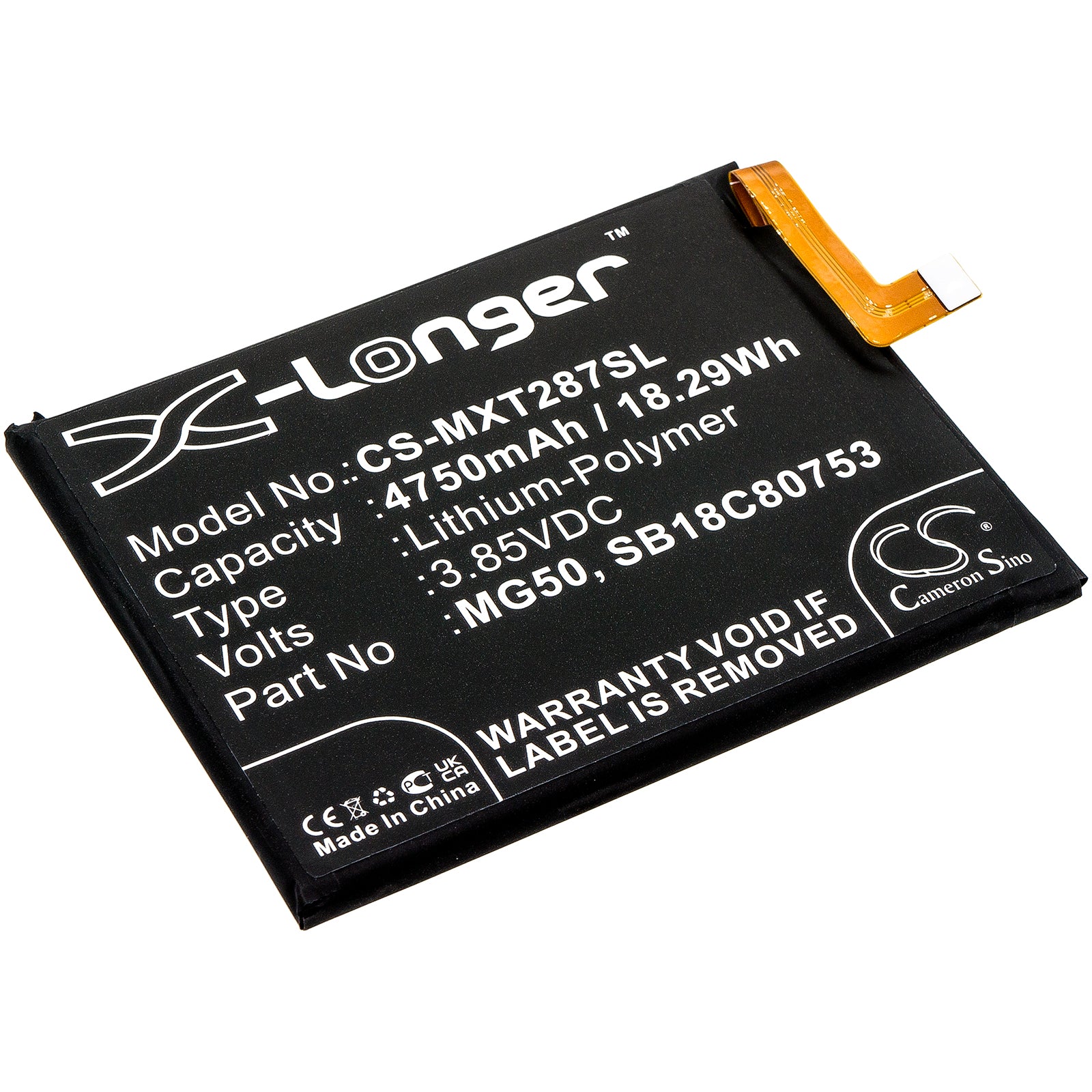 CS-MXT287SL Replacement Battery – Compatible with Moto G9 Plus, XT2087-1, XT2087-2