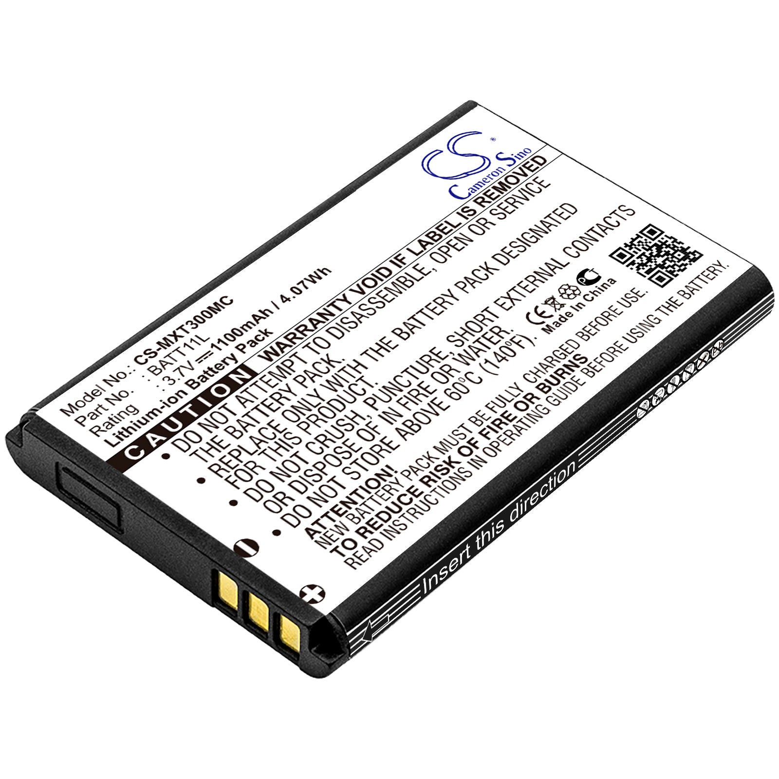 3.7V 1100mAh/4.07Wh Li-ion Camera Battery for Midland