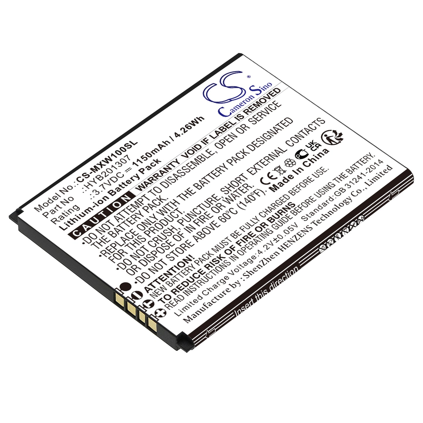 CS-MXW100SL Replacement Battery – Compatible with MXW1