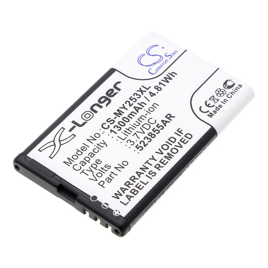 3.7V 1300mAh/4.81Wh Li-ion Mobile/SmartPhone Battery for Sagem