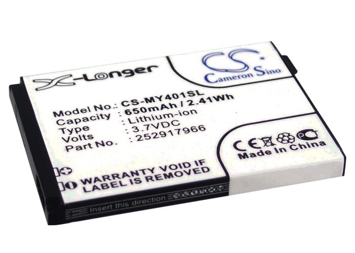 3.7V 650mAh/2.41Wh Li-ion Mobile/SmartPhone Battery for Sagem