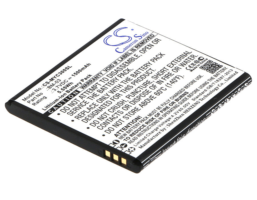 3.7V 1500mAh/5.55Wh Li-ion Mobile/SmartPhone Battery for Myphone