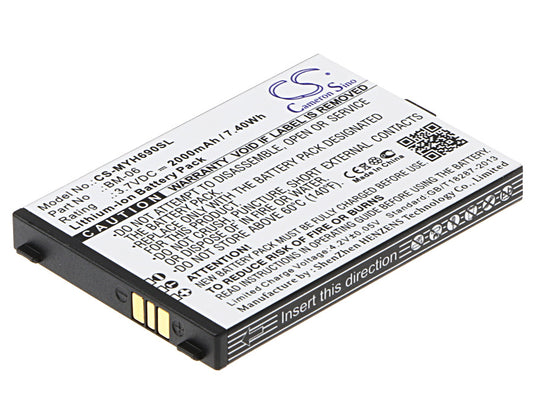 3.7V 2000mAh/7.40Wh Li-ion Mobile/SmartPhone Battery for Myphone