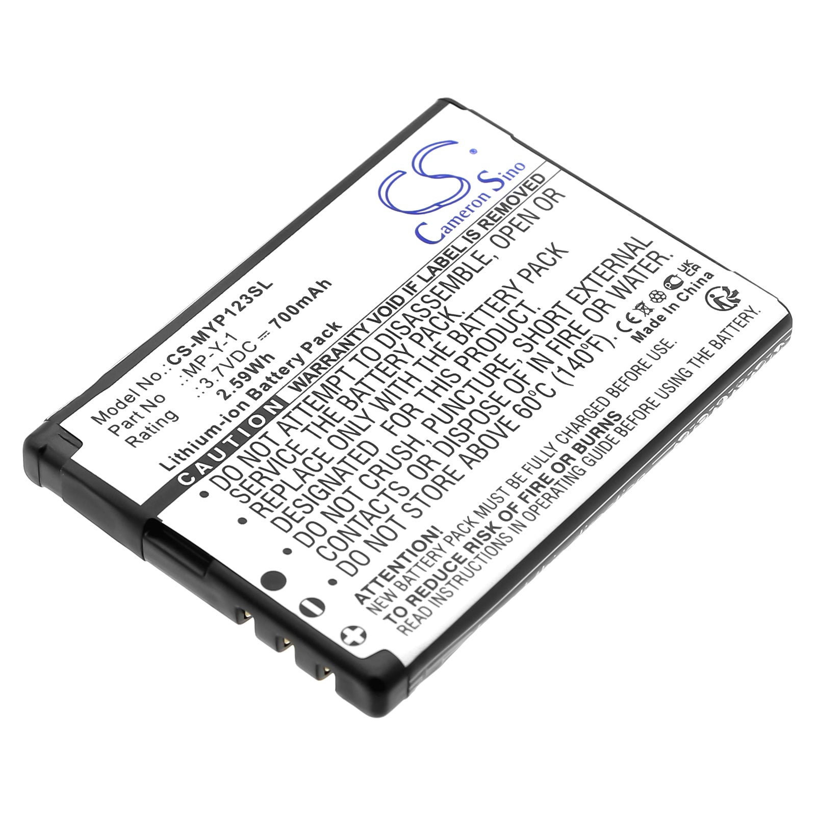 3.7V 750mAh/2.8Wh Li-ion Mobile/SmartPhone Battery for Myphone