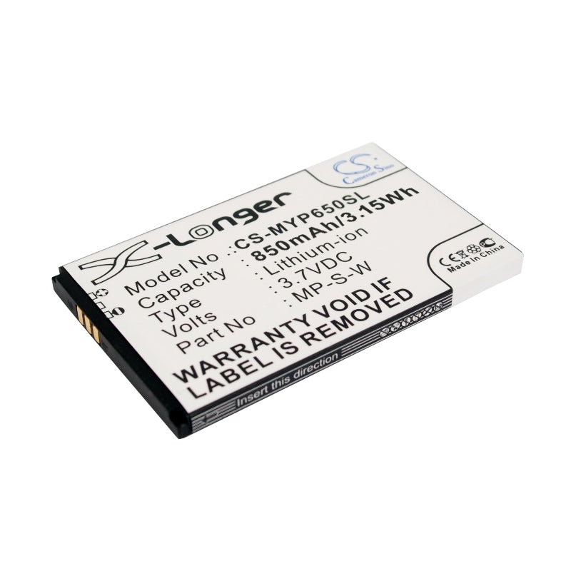 3.7V 1000mAh/3.7Wh Li-ion Mobile/SmartPhone Battery for Myphone
