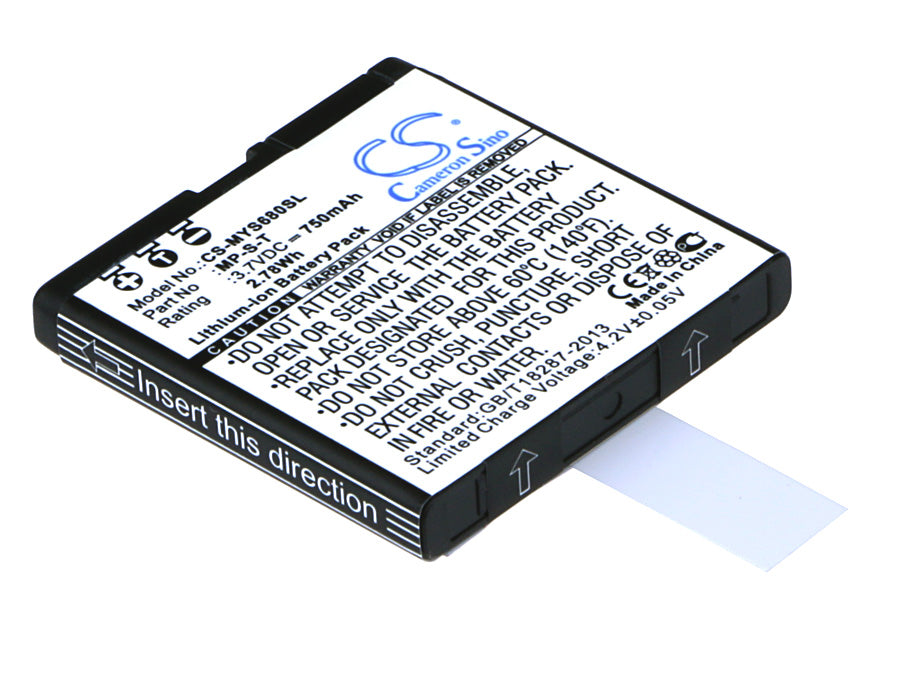 3.7VV 750mAh/2.78Wh Li-ion Mobile/SmartPhone Battery for Myphone