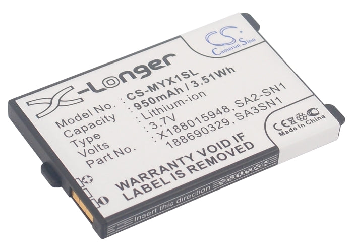 3.7V 950mAh/3.51Wh Li-ion Mobile/SmartPhone Battery for Sagem
