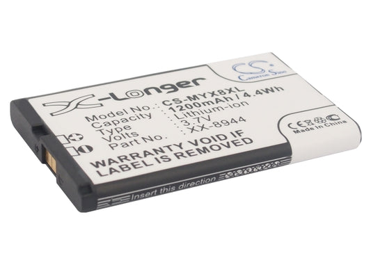 3.7V 1200mAh/4.44Wh Li-ion Mobile/SmartPhone Battery for Sagem