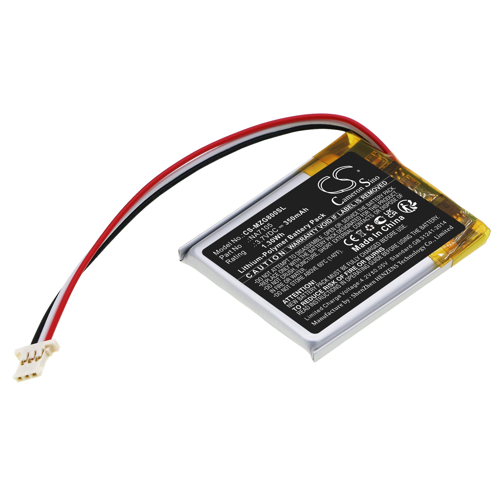 CS-MZG800SL Replacement Battery – Compatible with G800 Navigator remote controls, Navigator, Navigator G400, Navigator G600, Navigator G800, Navigator Quad, Quad, Zip