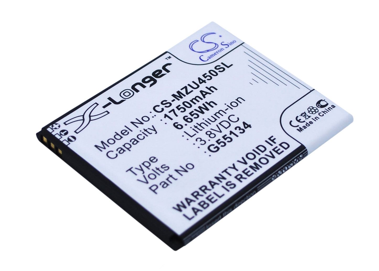 3.8V 1750mAh/6.65Wh Li-ion Mobile/SmartPhone Battery for NAVON