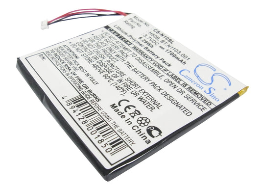 3.7V 1700mAh Li-Polymer PDA/Pocket PC Battery for Fujitsu