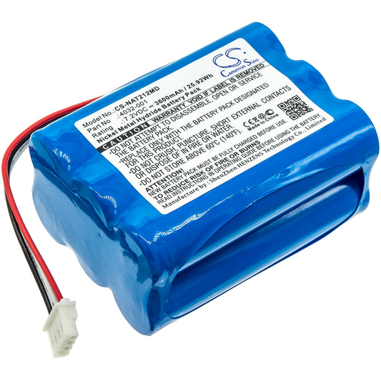 7.2V 3600mAh/25.92Wh Ni-MH Medical Battery for NONIN