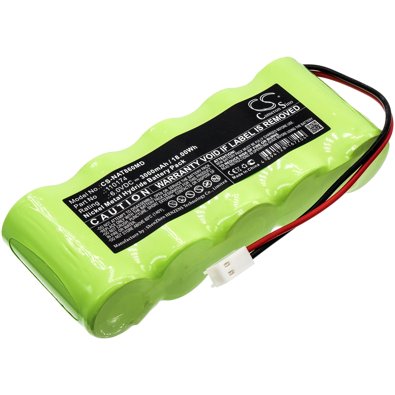CS-NAT860MD Replacement Battery – Compatible with 1040, 8600, 8604, 8604D, 8604F, 8700, 8800, Pulsoximter 8600, Pulsoximter 8604, Pulsoximter 8700, Pulsoximter 8800