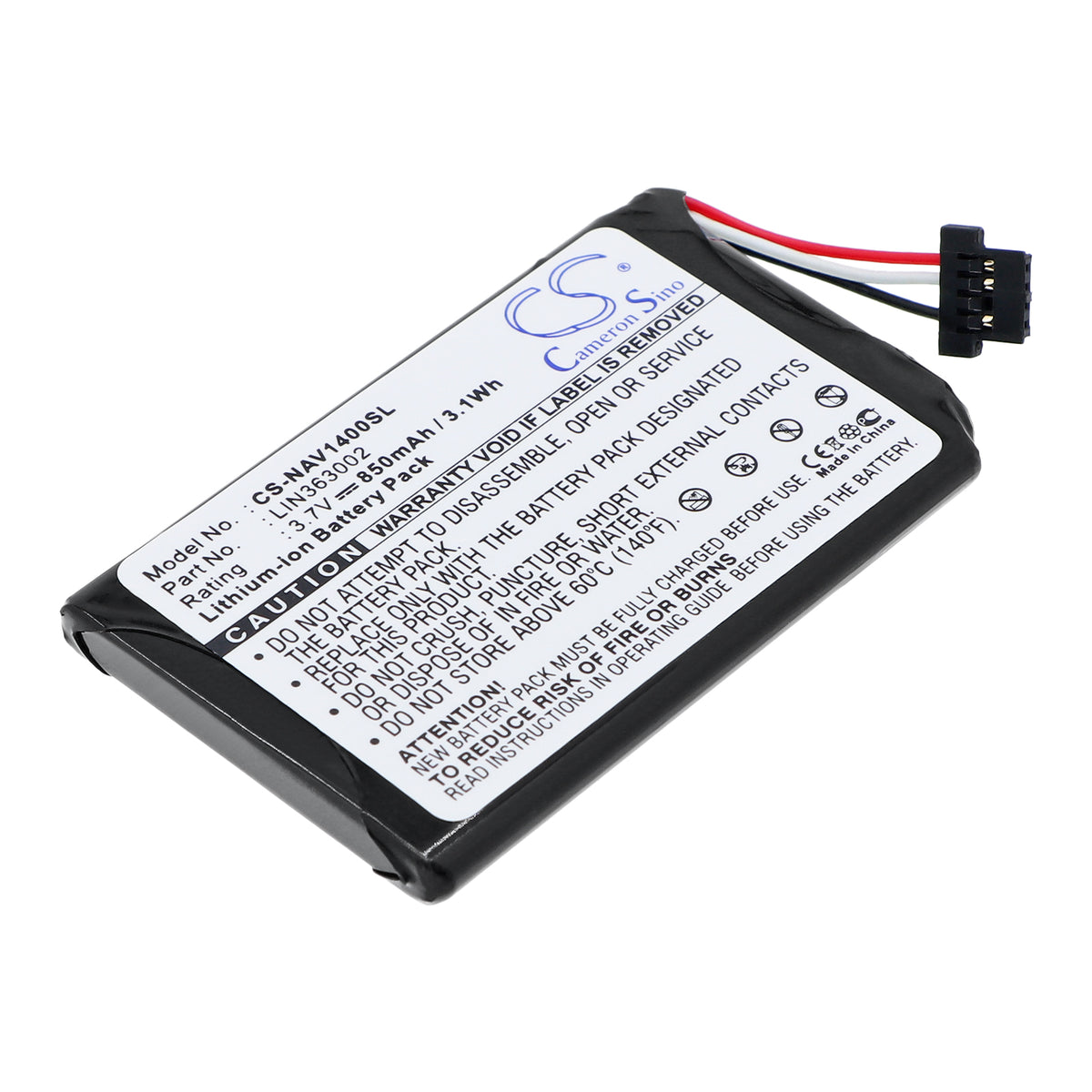 3.7V 850mAh Li-ion GPS/Navigator Battery for Navigon