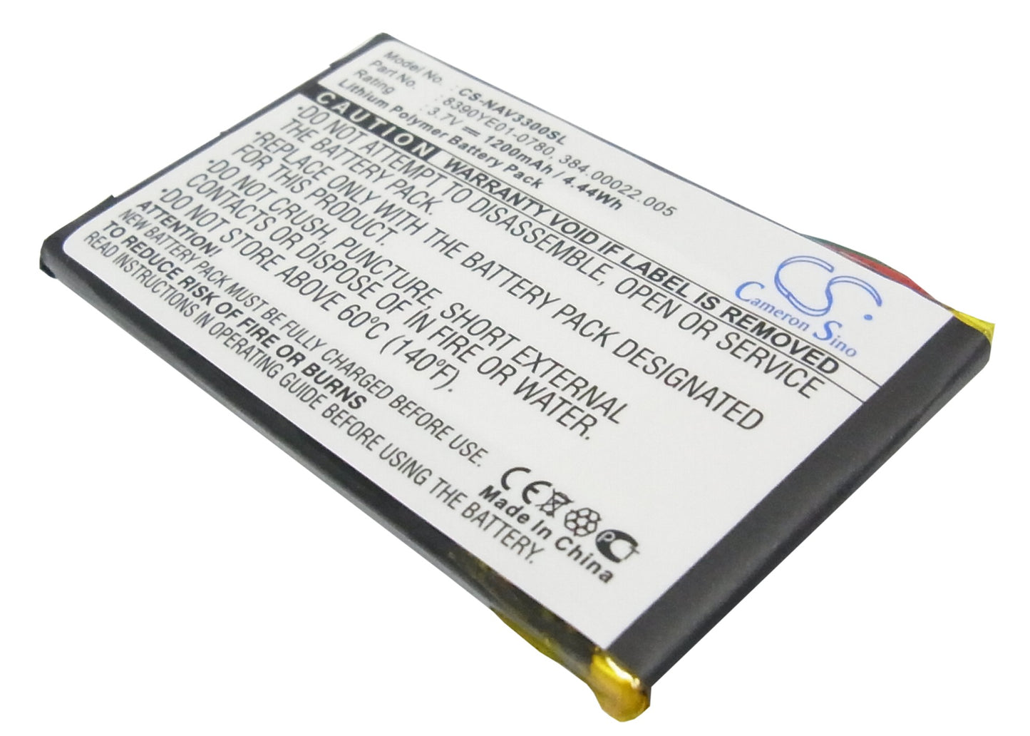 3.7V 1200mAh Li-Polymer GPS/Navigator Battery for Navigon