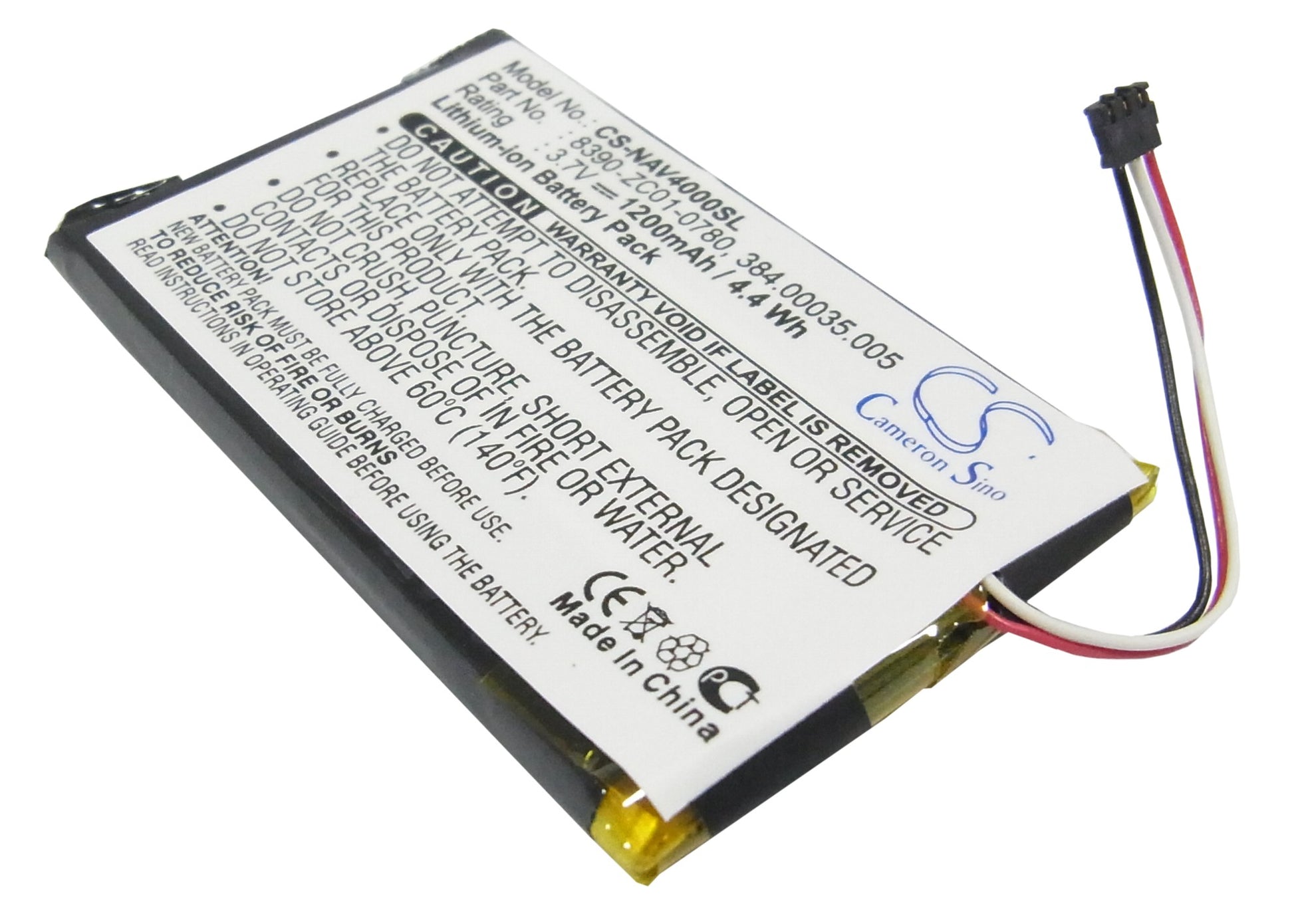3.7V 1200mAh Li-Polymer GPS/Navigator Battery for Navigon