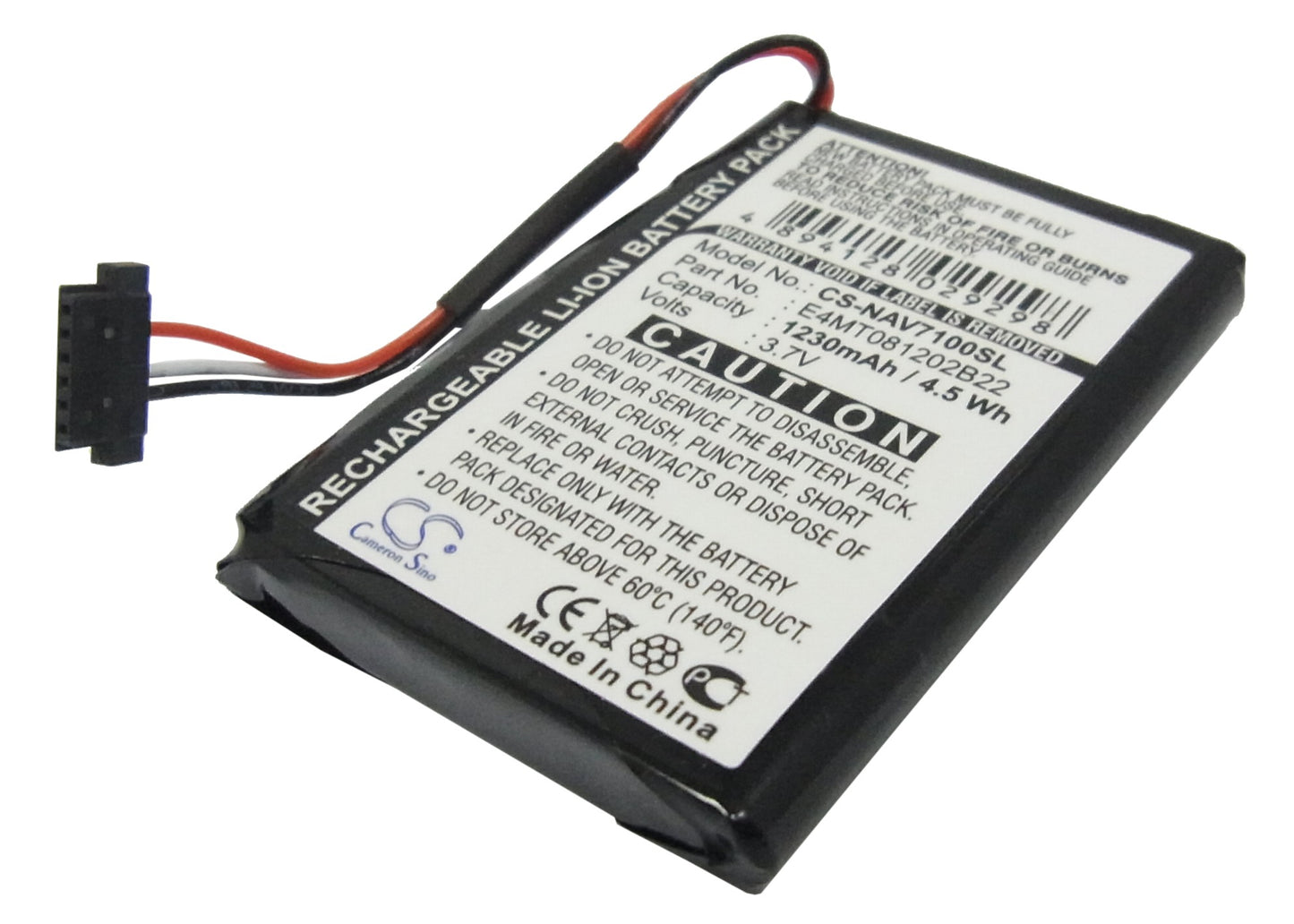 3.7V 1230mAh Li-Polymer GPS/Navigator Battery for Navigon