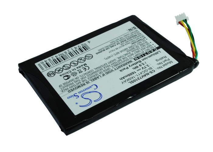 3.7V 1600mAh/5.9Wh Li-ion GPS/Navigator Battery for Navigon