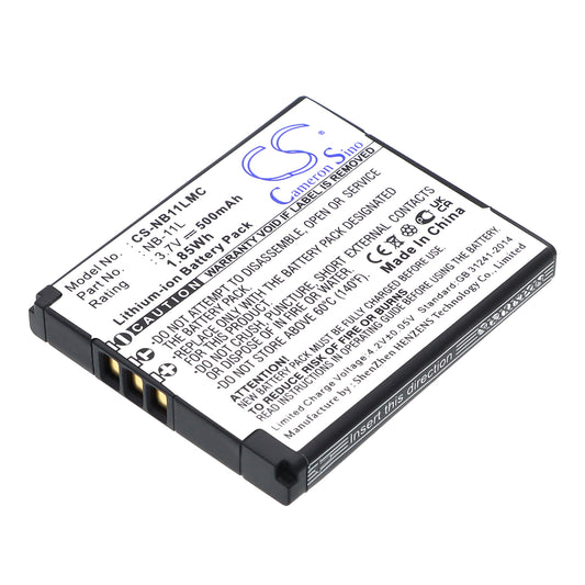 3.7V 500mAh Li-ion Camera Battery for Canon
