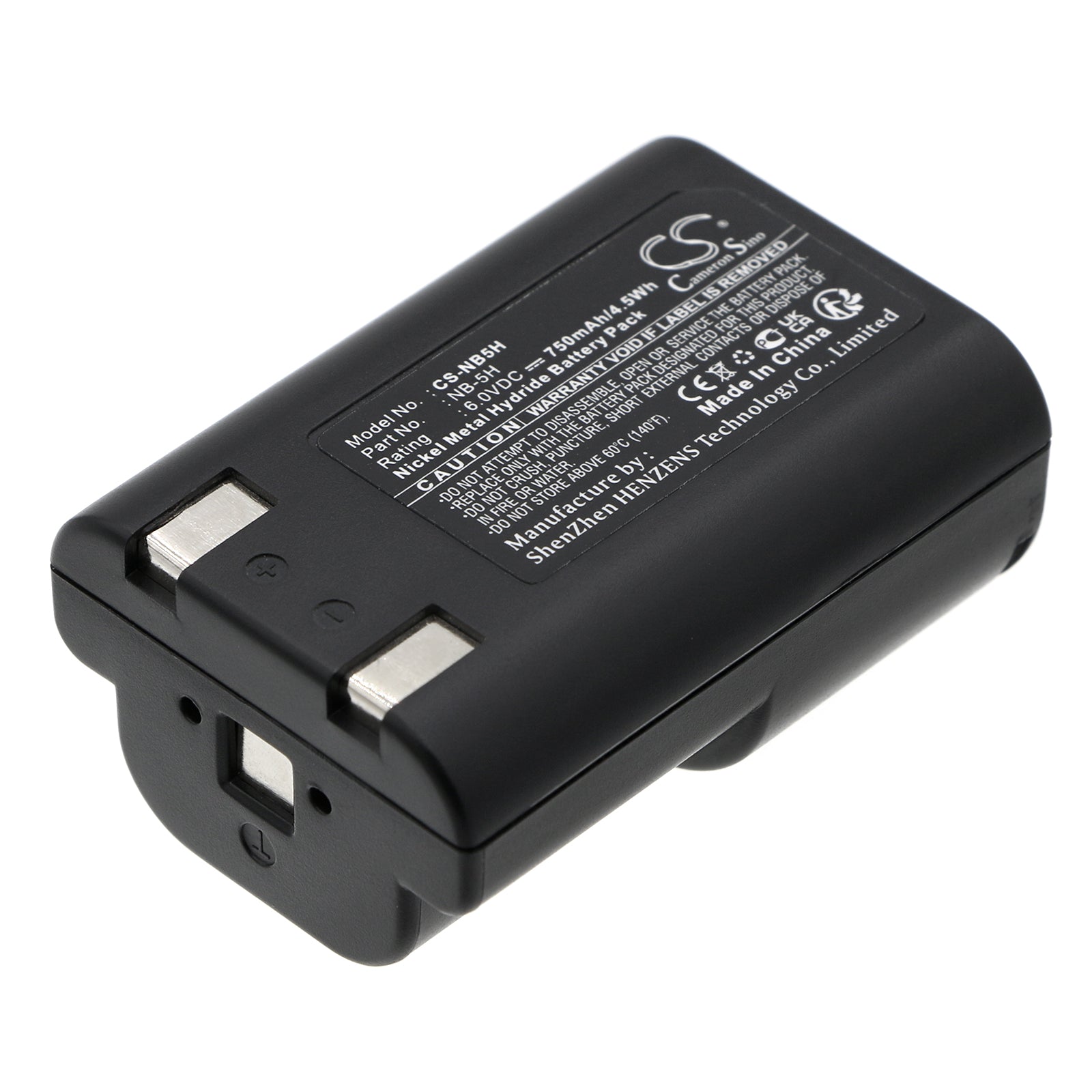 6V 750mAh Ni-MH Camera Battery for Canon