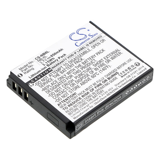 3.7V 850mAh/3.15Wh Li-ion Camera Battery for Canon