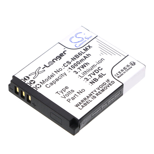 3.7V 1000mAh/3.70Wh Li-ion Camera Battery for Canon