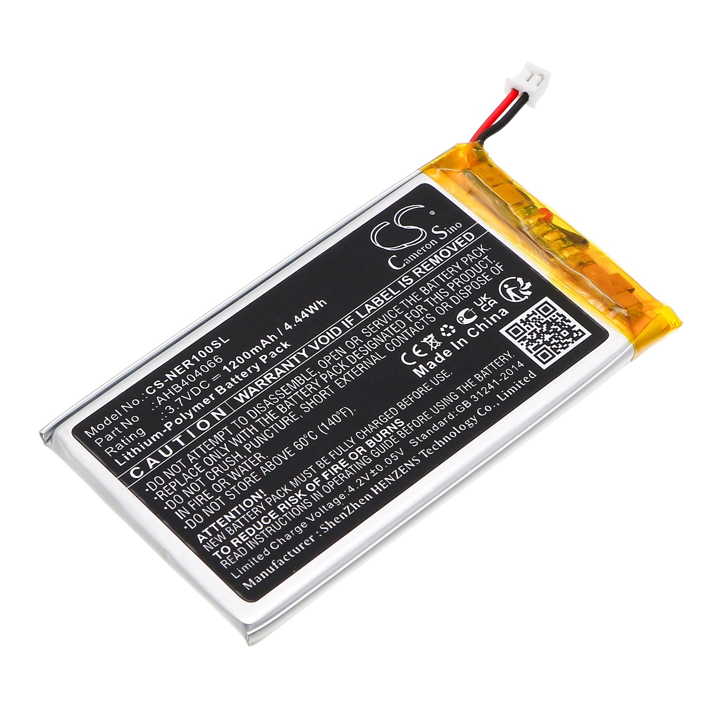 CS-NER100SL Replacement Battery – Compatible with Control 4, NE-RMT